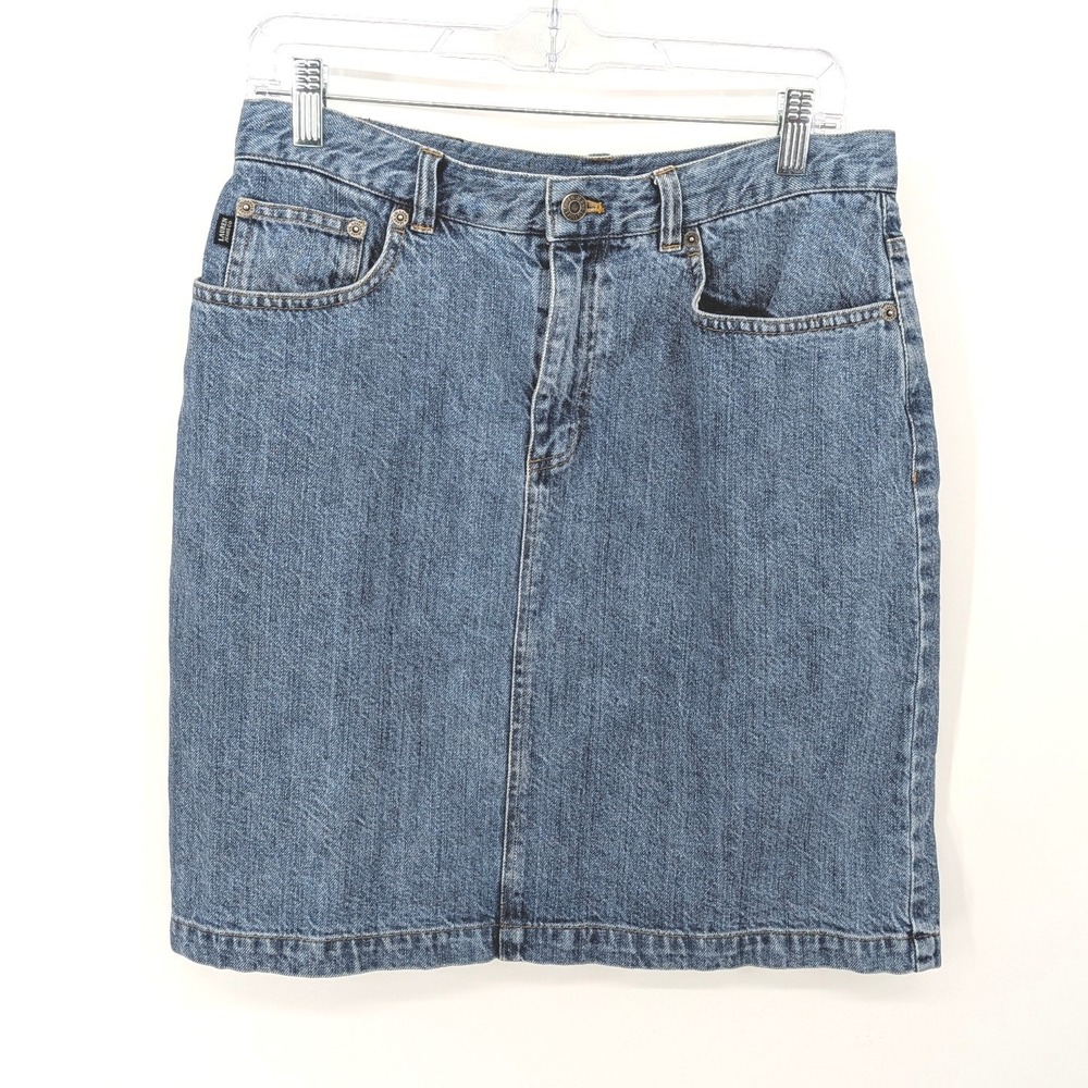 Lauren Jeans Ralph Lauren Denim Skirt Women 8 Blue Classic Casual Western Preppy
